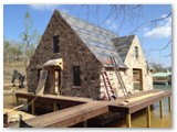 PRIVATE BOATHOUSE  Lake Burton  GA.  Architect - Greg Busch.  Contractor - Bonner Custom Homes